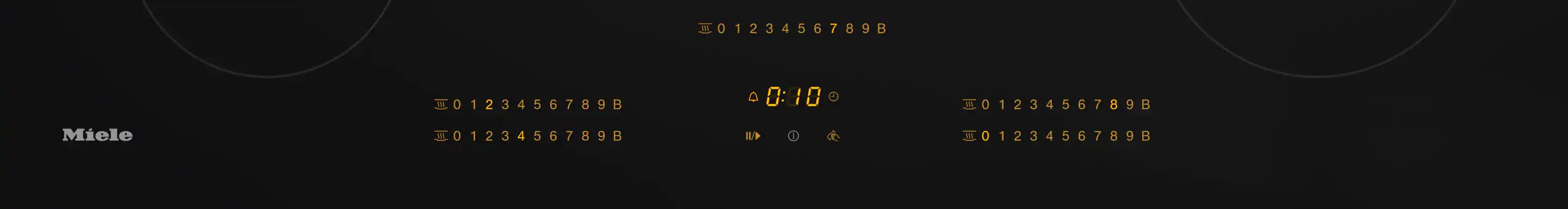 36-inch induction cooktop, operated with its own controls KM7740FR
