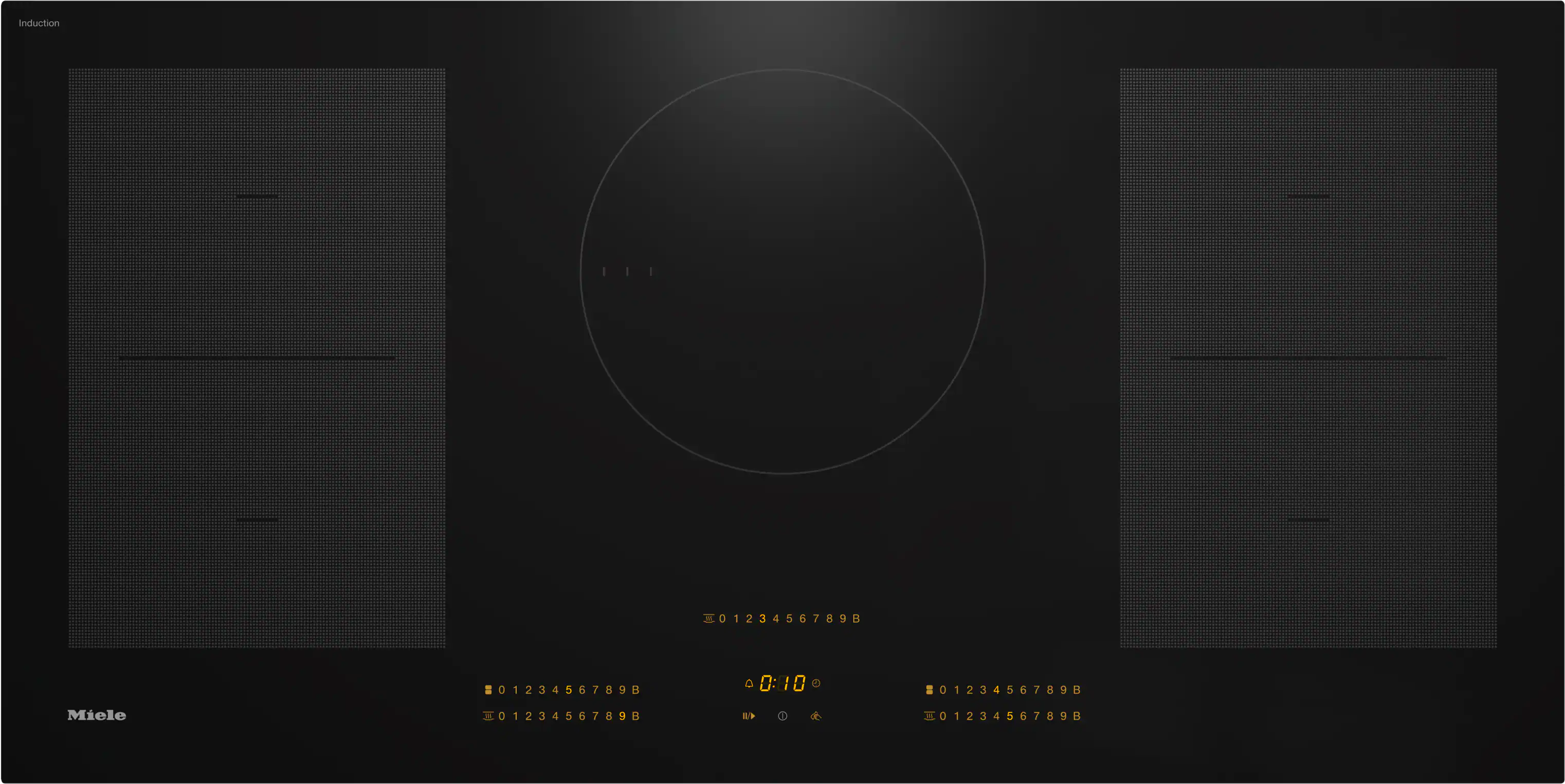 42-inch induction cooktop, operated with its own controls KM7755FL