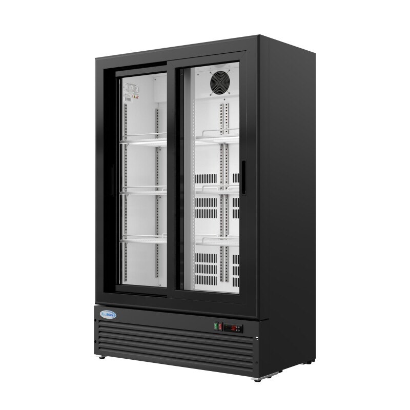35 in. 10 Cu. Ft. Low Height - Aisle End Retail Display Merchandiser Refrigerator in Black KMAEM210CSL, product image 6 of 13