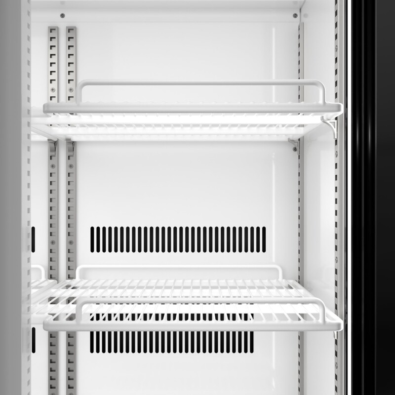 35 in. 10 Cu. Ft. Low Height - Aisle End Retail Display Merchandiser Refrigerator in Black KMAEM210CSL, product image 7 of 13