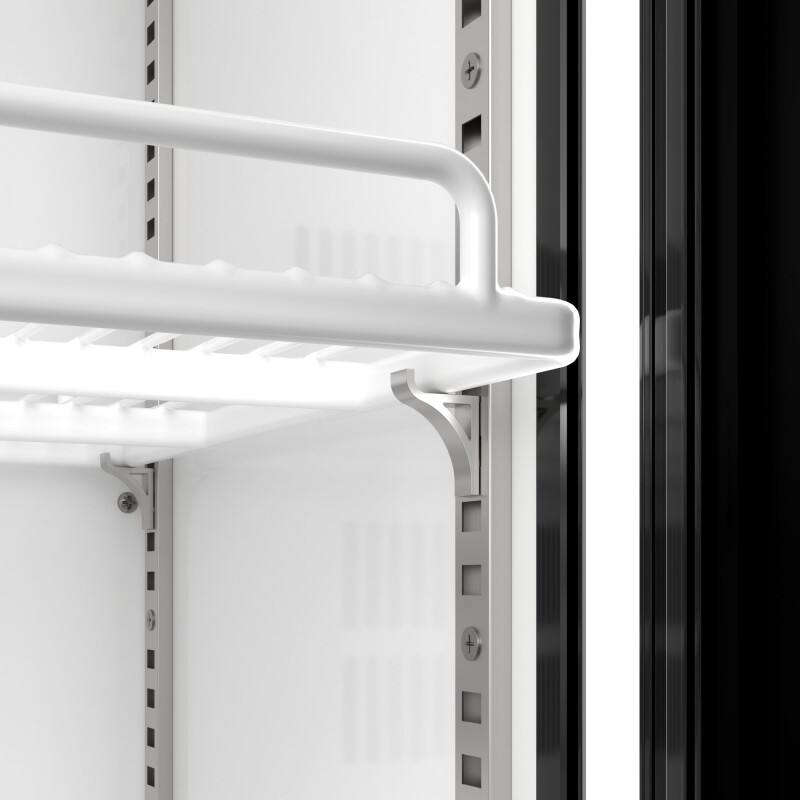 35 in. 10 Cu. Ft. Low Height - Aisle End Retail Display Merchandiser Refrigerator in Black KMAEM210CSL, product image 11 of 13
