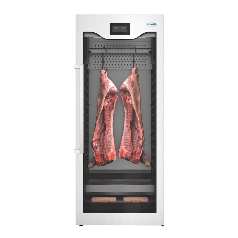 27.5 in. Commercial Dry Ager Refrigerator for Meat Featuring Hanging Rack with Hooks, Charcoal Filter, and Antimicrobial Lining, 17 Cu. Ft KMAGER17