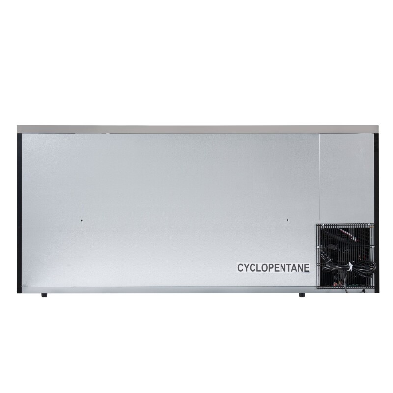 72 in. Commercial Three Glass Door Back Bar Cooler Refrigerator with Side Condenser and Compressor, LED Lighting, 18 Cu. Ft Capacity in Black KMBC3GDSCBK, product image 13 of 13