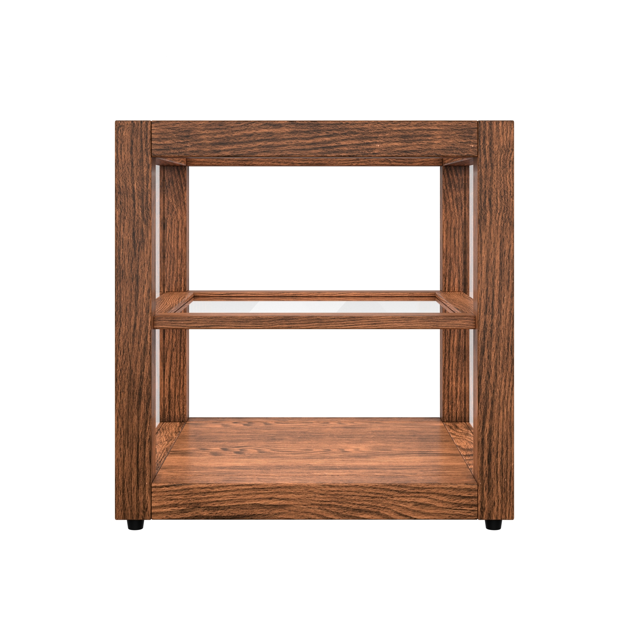15 in. Artisan Wooden Bakery Display Square Case, 1 cu. ft., Dark Wood KMBDW15D, product image 7 of 13