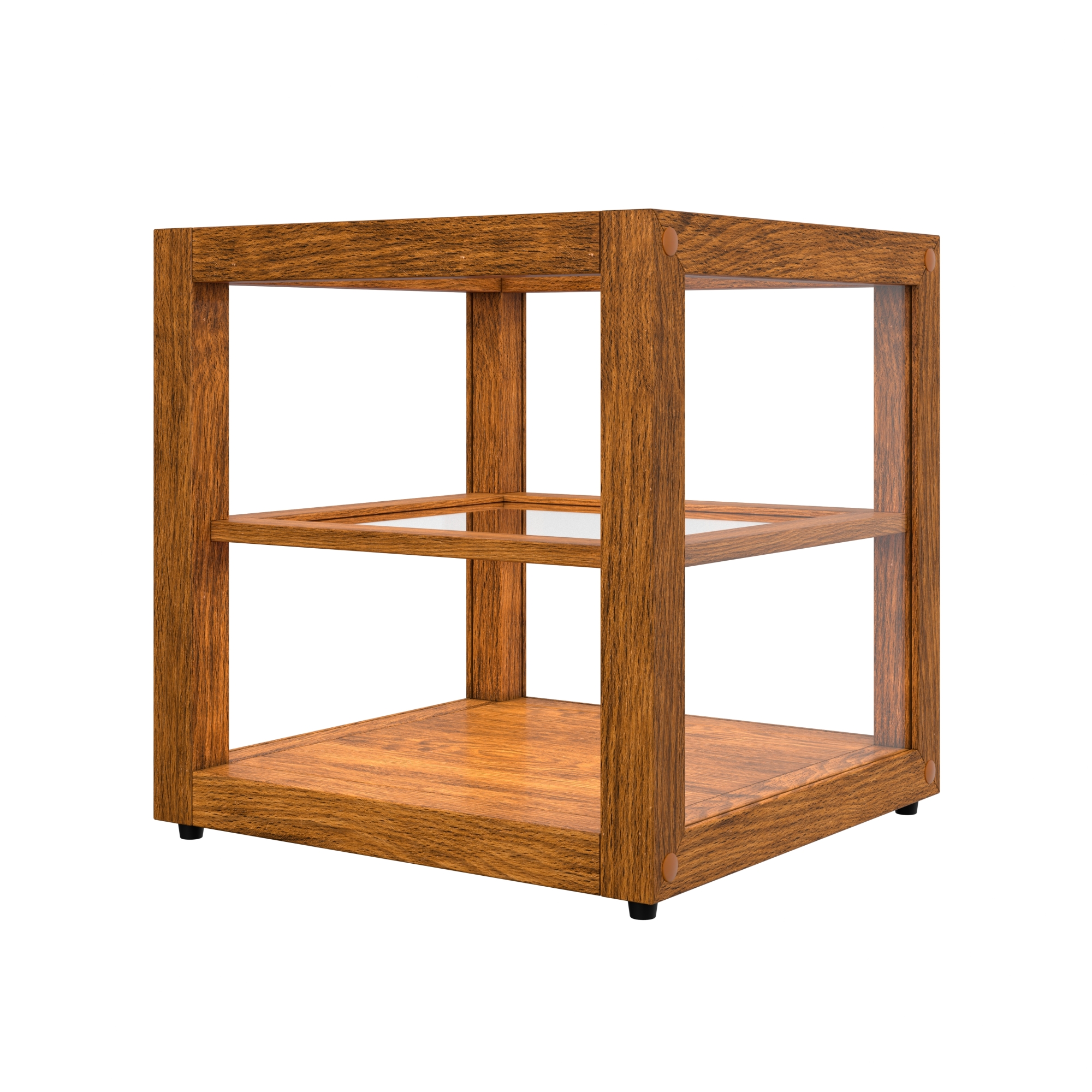 15 in. Artisan Wooden Bakery Display Square Case, 1 cu. ft., Light Wood KMBDW15L, product image 9 of 13