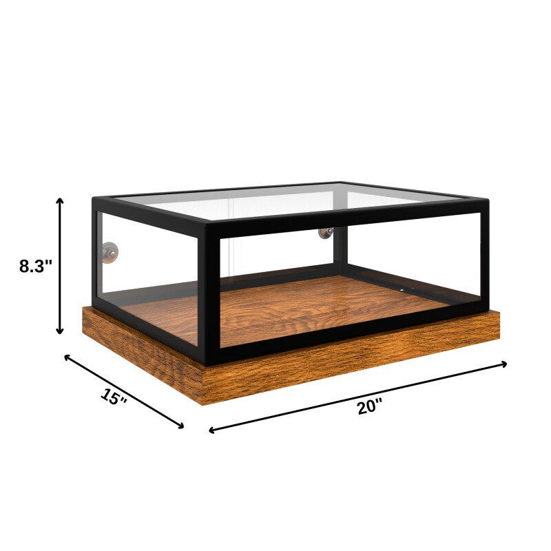 20 in. Wooden and Glass Muffin / Cake Display Case KMBDW20MUF, product image 2 of 13