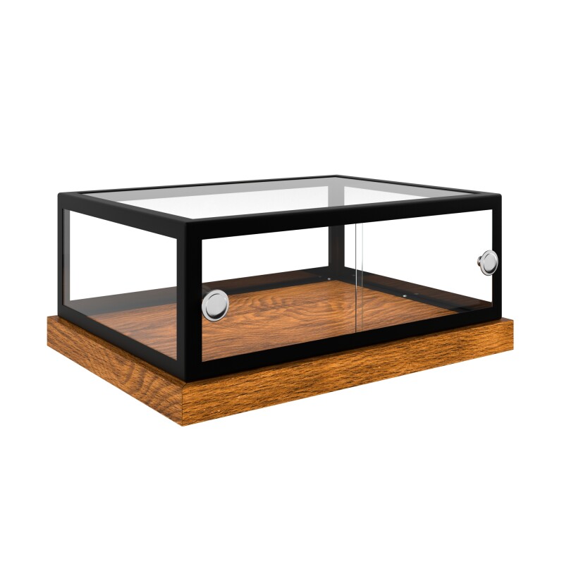 20 in. Wooden and Glass Muffin / Cake Display Case KMBDW20MUF, product image 8 of 13