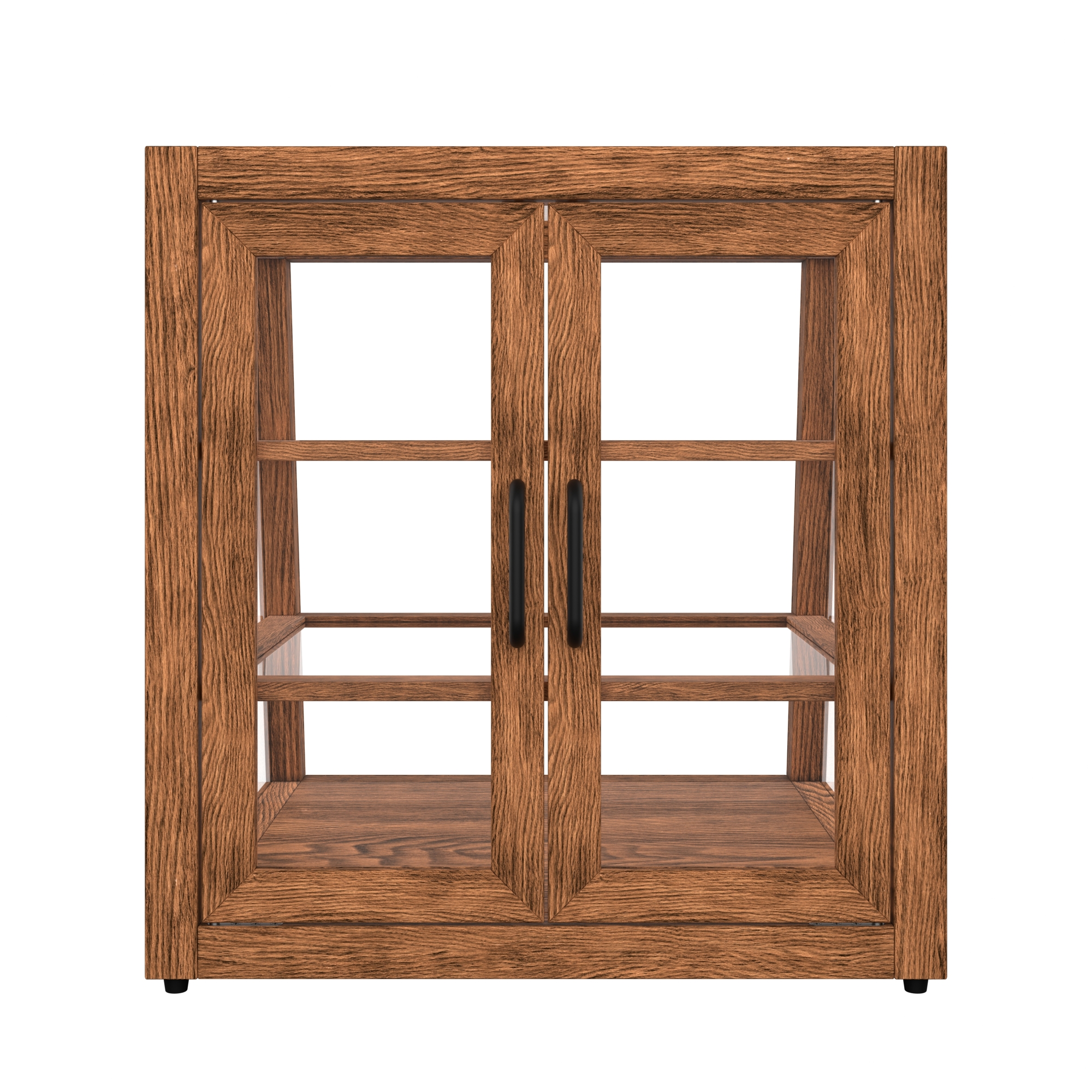 21 in. Artisan Wooden Bakery Display Slanted Case, 3.5 cu. ft., Dark Wood KMBDW21SLD, product image 7 of 13