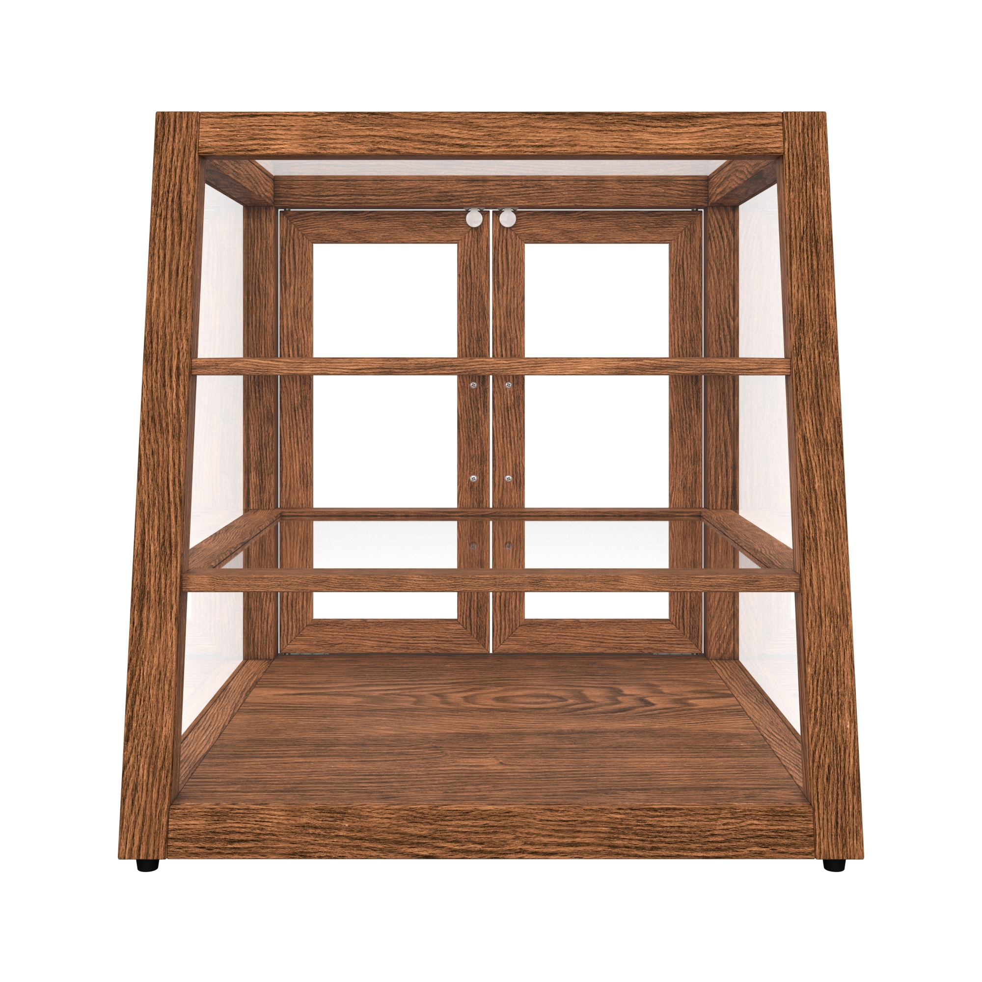 21 in. Artisan Wooden Bakery Display Slanted Case, 3.5 cu. ft., Dark Wood KMBDW21SLD, product image 11 of 13