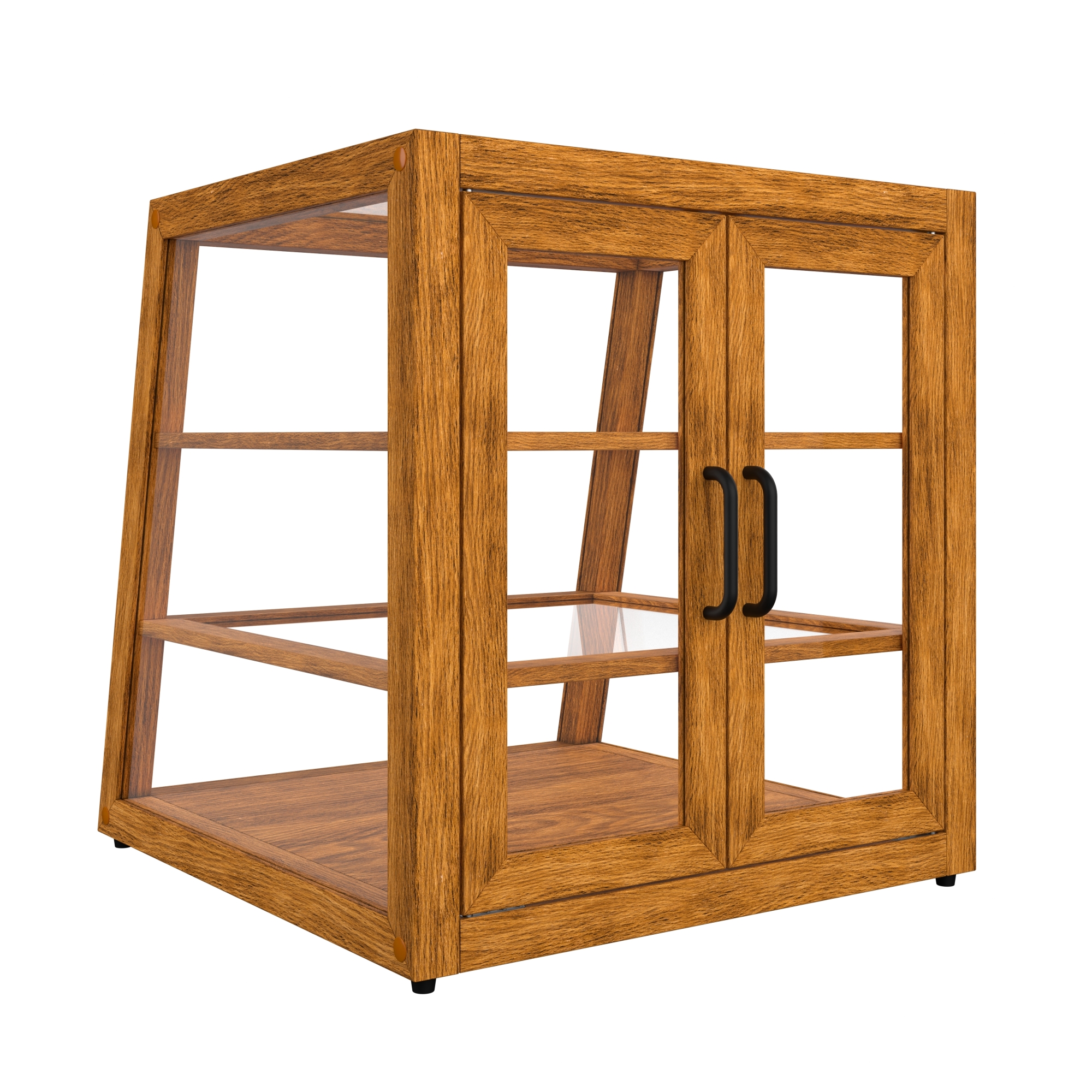21 in. Artisan Wooden Bakery Display Slanted Case, 3.5 cu. ft., Light Wood KMBDW21SLL, product image 8 of 13