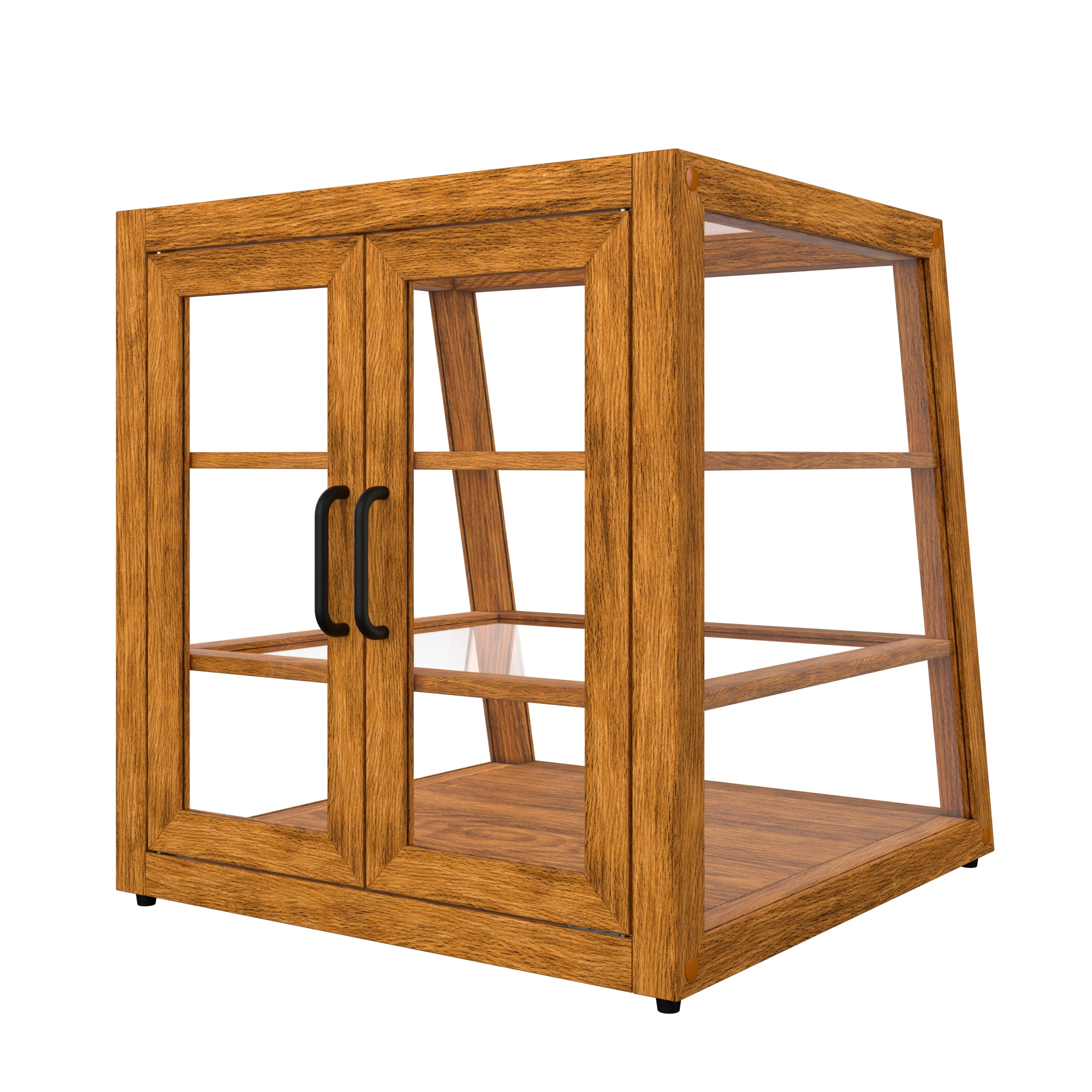 21 in. Artisan Wooden Bakery Display Slanted Case, 3.5 cu. ft., Light Wood KMBDW21SLL, product image 10 of 13