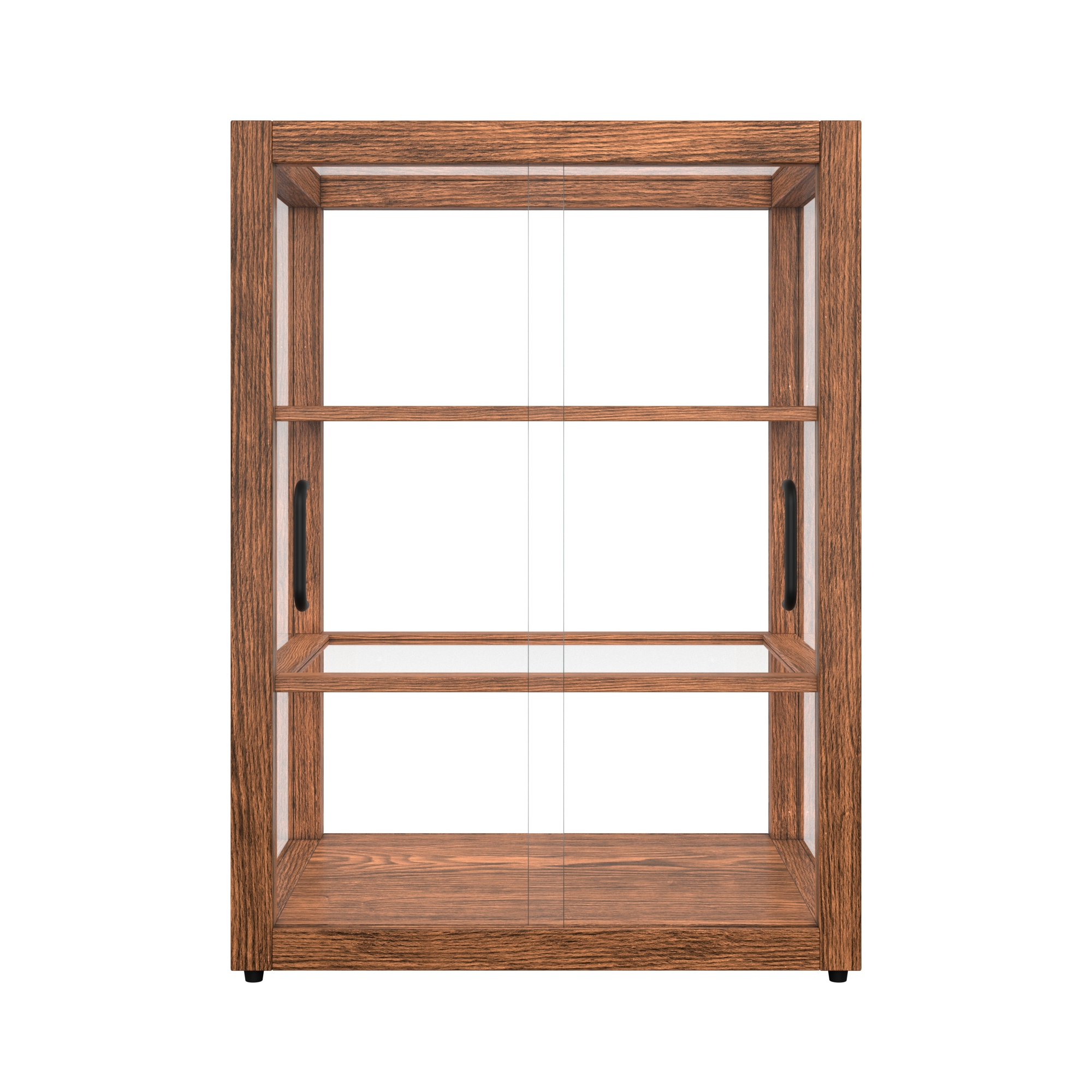 21 in. Artisan Wooden Bakery Display Upright Case, 3.5 cu. ft., Dark Wood KMBDW25D, product image 7 of 13