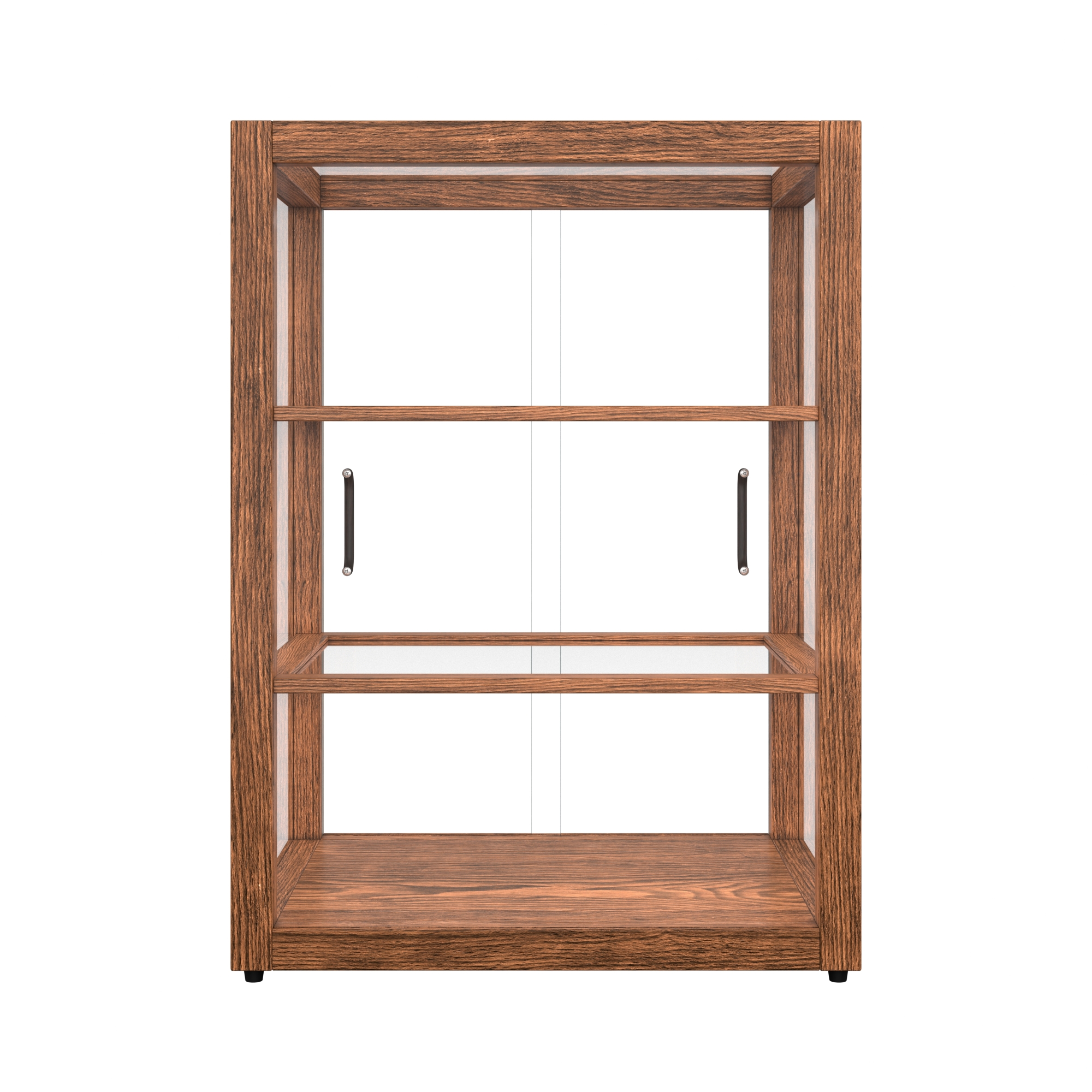 21 in. Artisan Wooden Bakery Display Upright Case, 3.5 cu. ft., Dark Wood KMBDW25D, product image 12 of 13