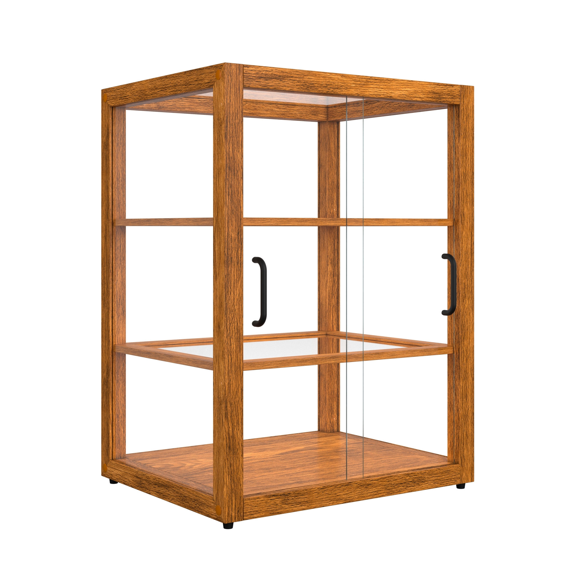 21 in. Artisan Wooden Bakery Display Upright Case, 3.5 cu. ft., Light Wood KMBDW25L, product image 8 of 13