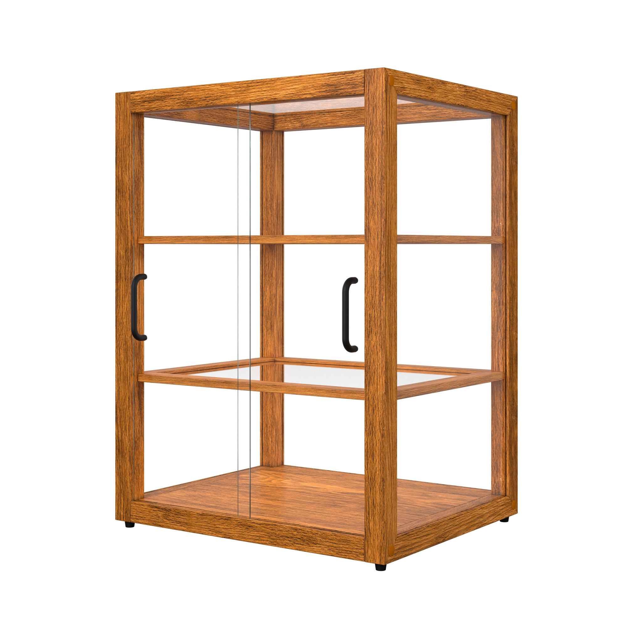 21 in. Artisan Wooden Bakery Display Upright Case, 3.5 cu. ft., Light Wood KMBDW25L, product image 9 of 13