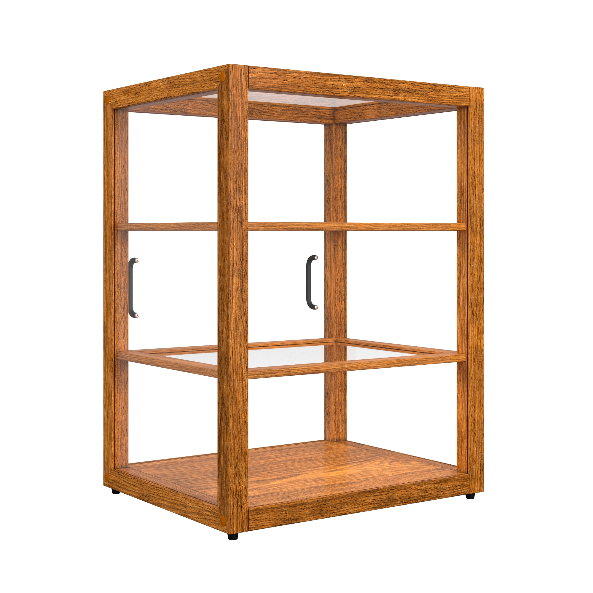 21 in. Artisan Wooden Bakery Display Upright Case, 3.5 cu. ft., Light Wood KMBDW25L, product image 11 of 13