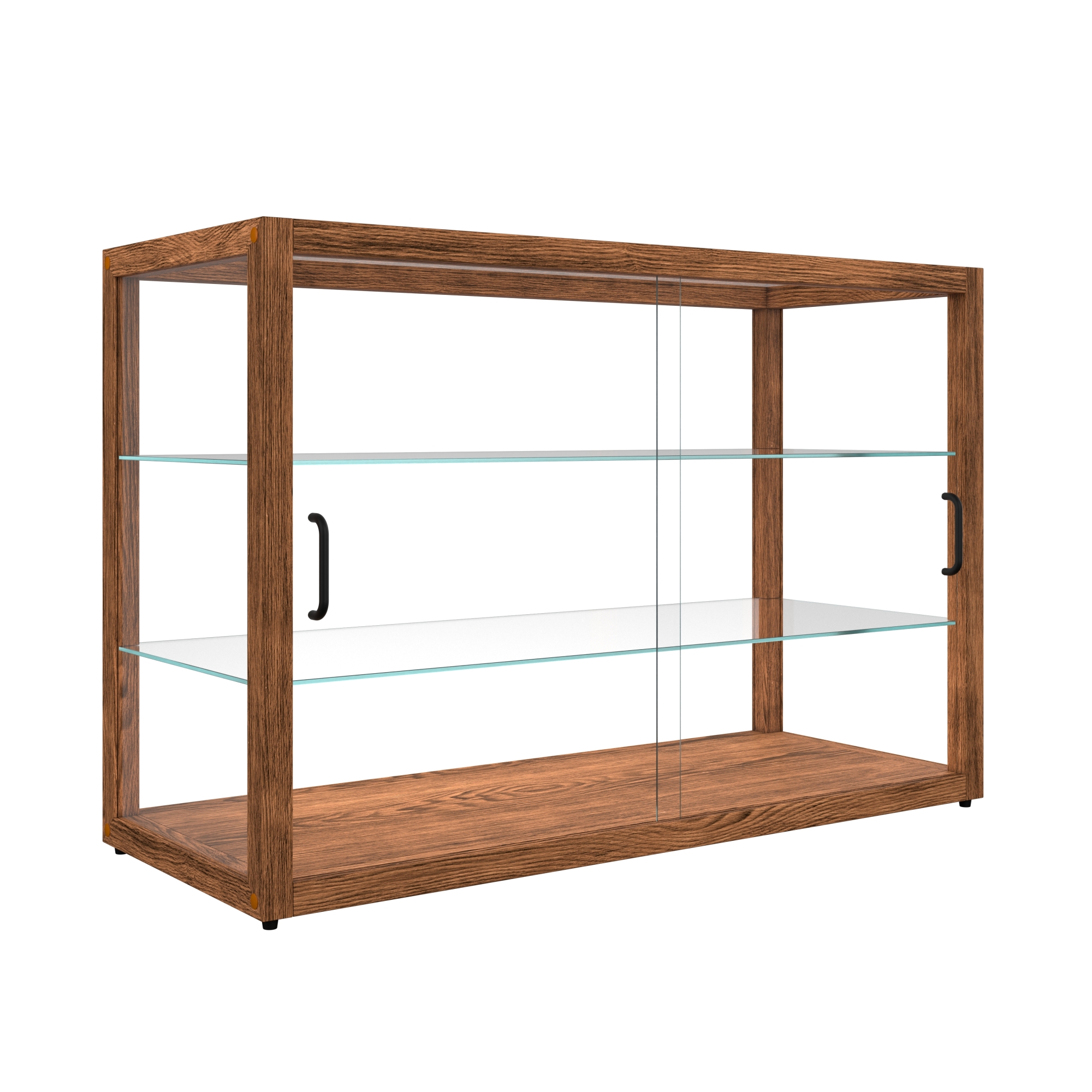 42 in. Artisan Wooden Bakery Display Horizontal Case, 8 cu. ft., Dark Wood KMBDW42D, product image 8 of 13