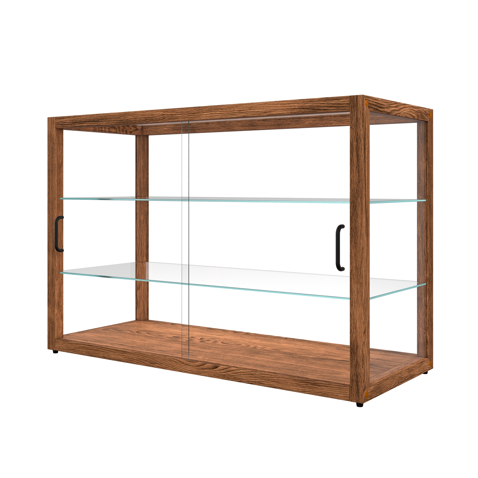42 in. Artisan Wooden Bakery Display Horizontal Case, 8 cu. ft., Dark Wood KMBDW42D, product image 9 of 13