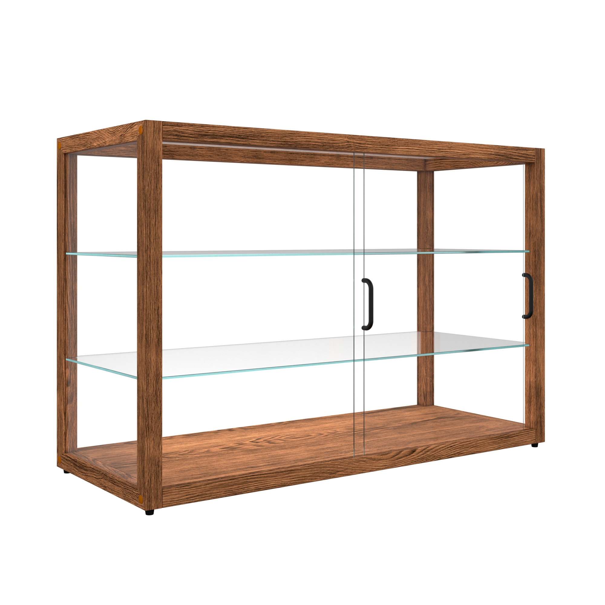 42 in. Artisan Wooden Bakery Display Horizontal Case, 8 cu. ft., Dark Wood KMBDW42D, product image 10 of 13