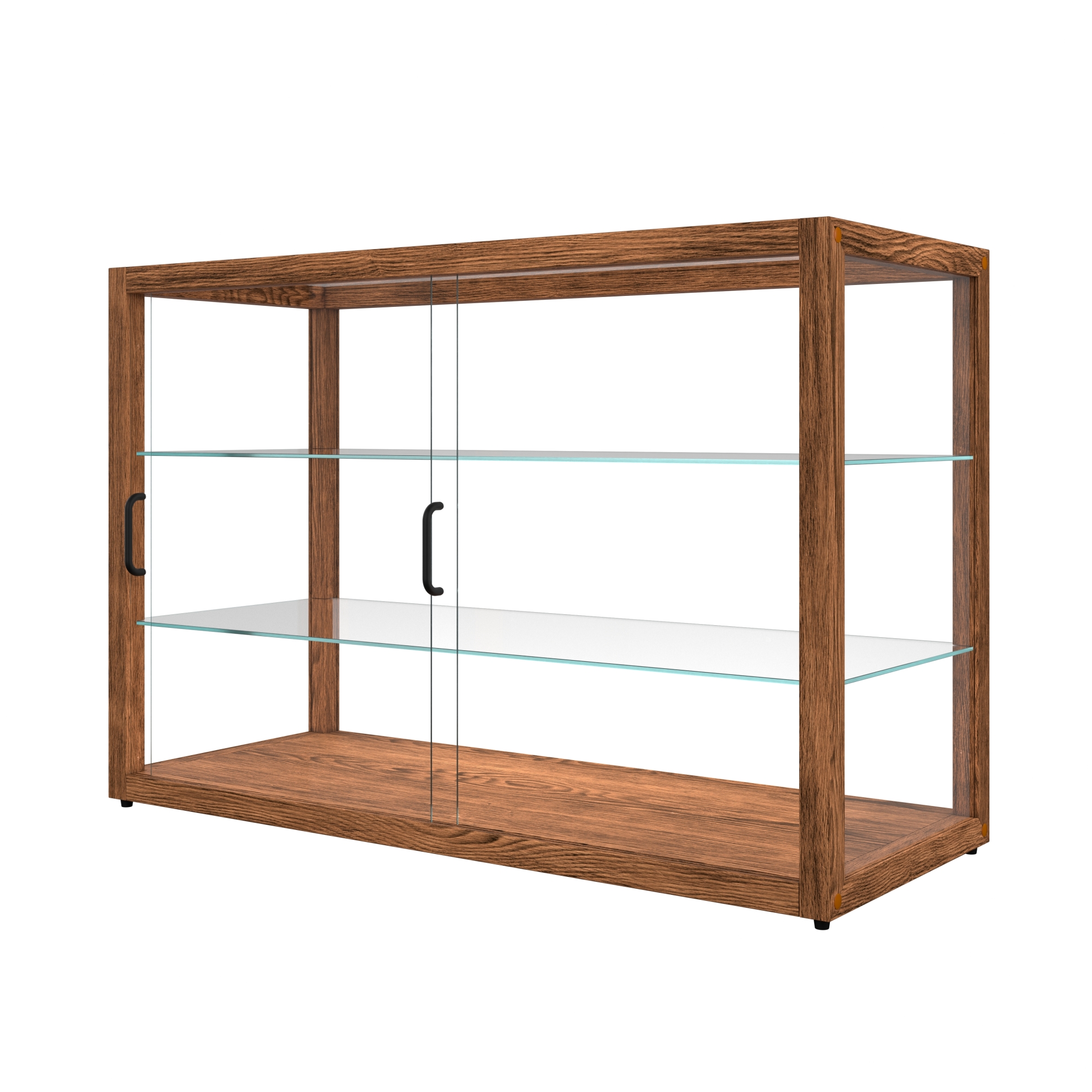 42 in. Artisan Wooden Bakery Display Horizontal Case, 8 cu. ft., Dark Wood KMBDW42D, product image 11 of 13