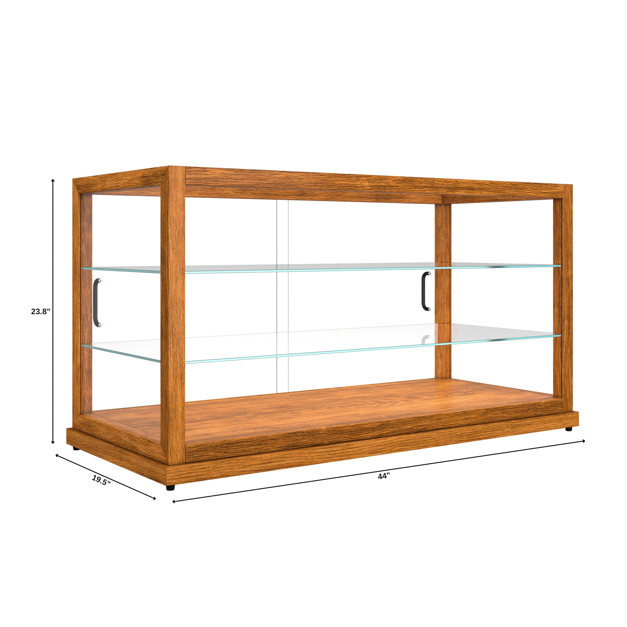 44 in. Artisan Wooden Bakery Display Horizontal Case, 9 cu. ft., Light Wood KMBDW44L, product image 2 of 13