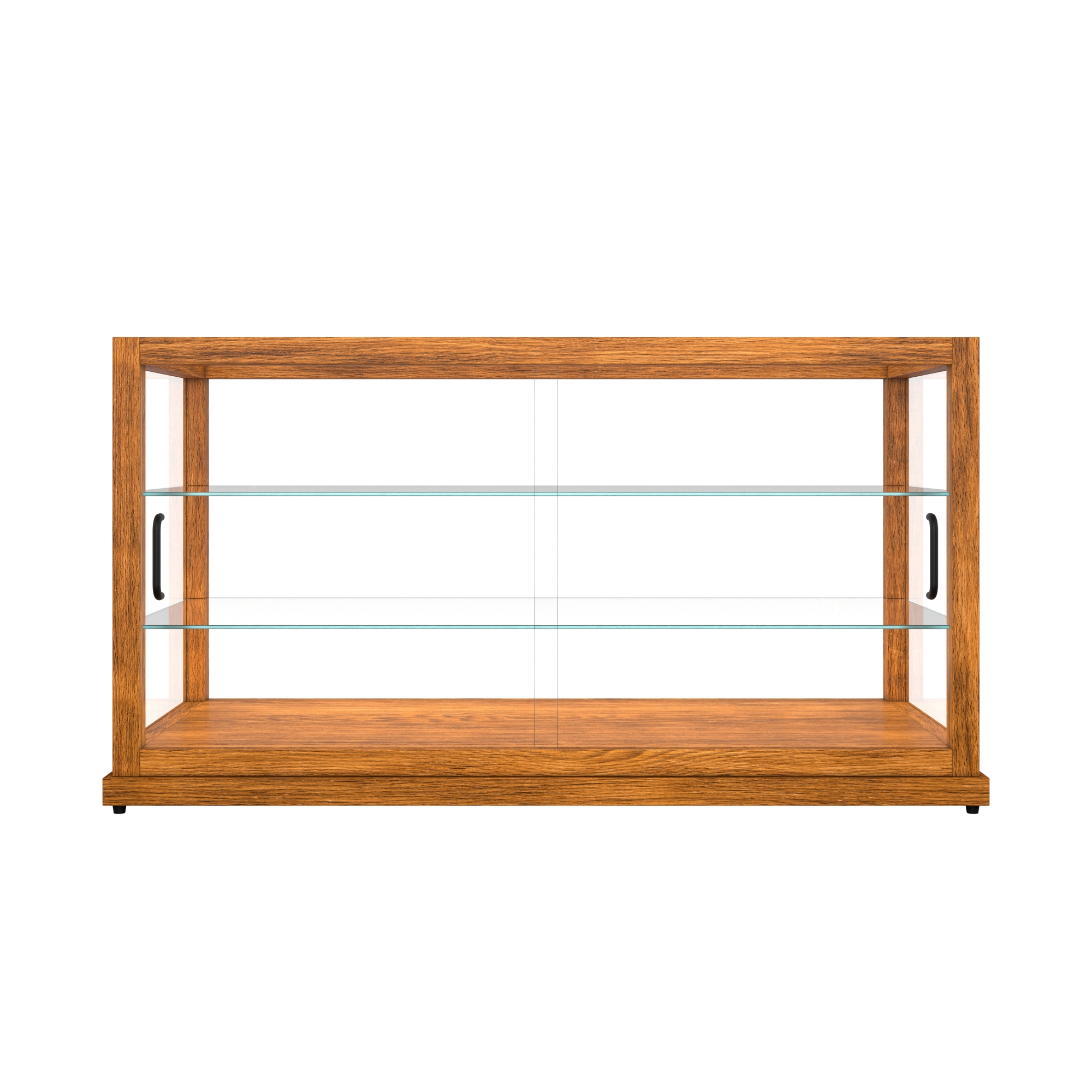 44 in. Artisan Wooden Bakery Display Horizontal Case, 9 cu. ft., Light Wood KMBDW44L, product image 7 of 13