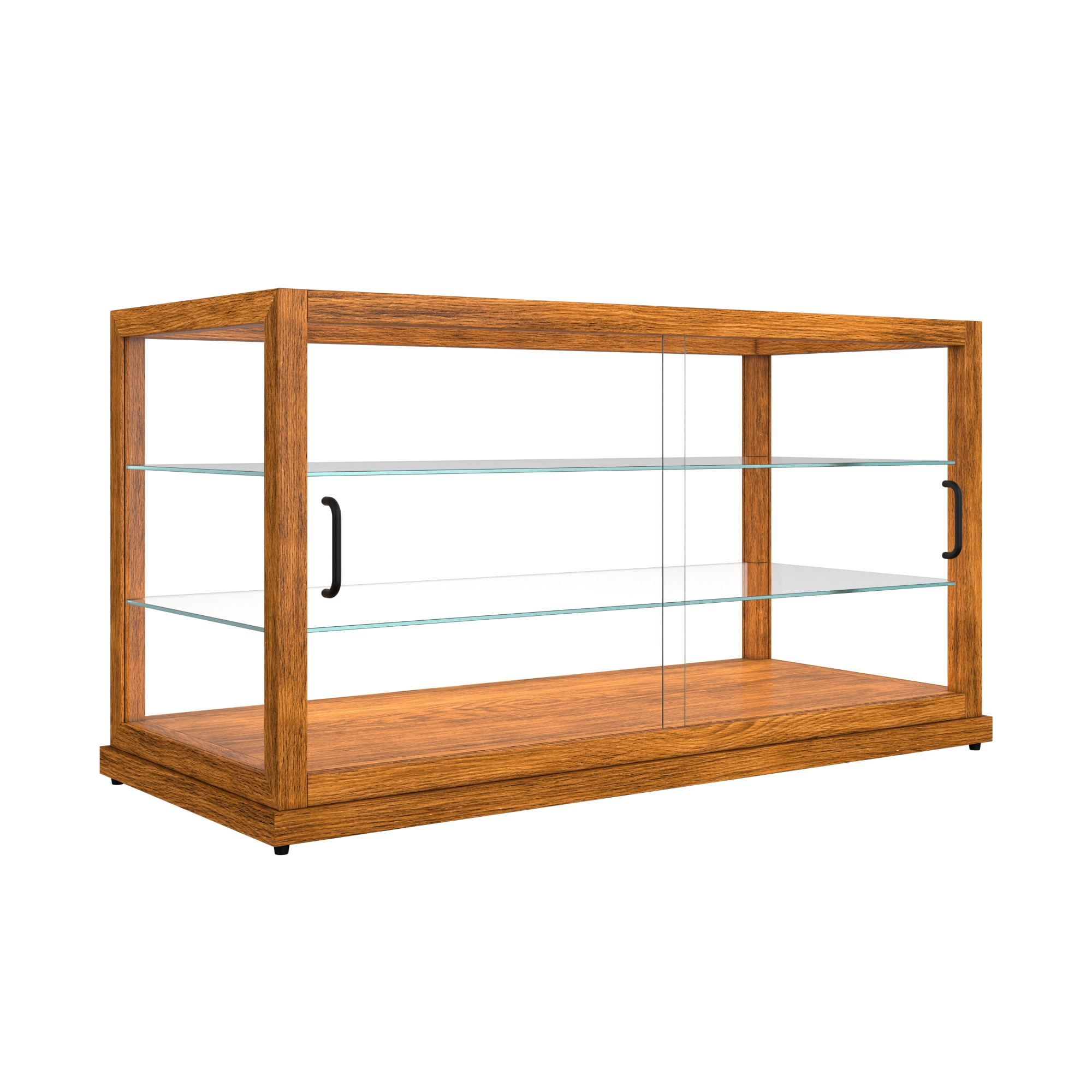 44 in. Artisan Wooden Bakery Display Horizontal Case, 9 cu. ft., Light Wood KMBDW44L, product image 8 of 13