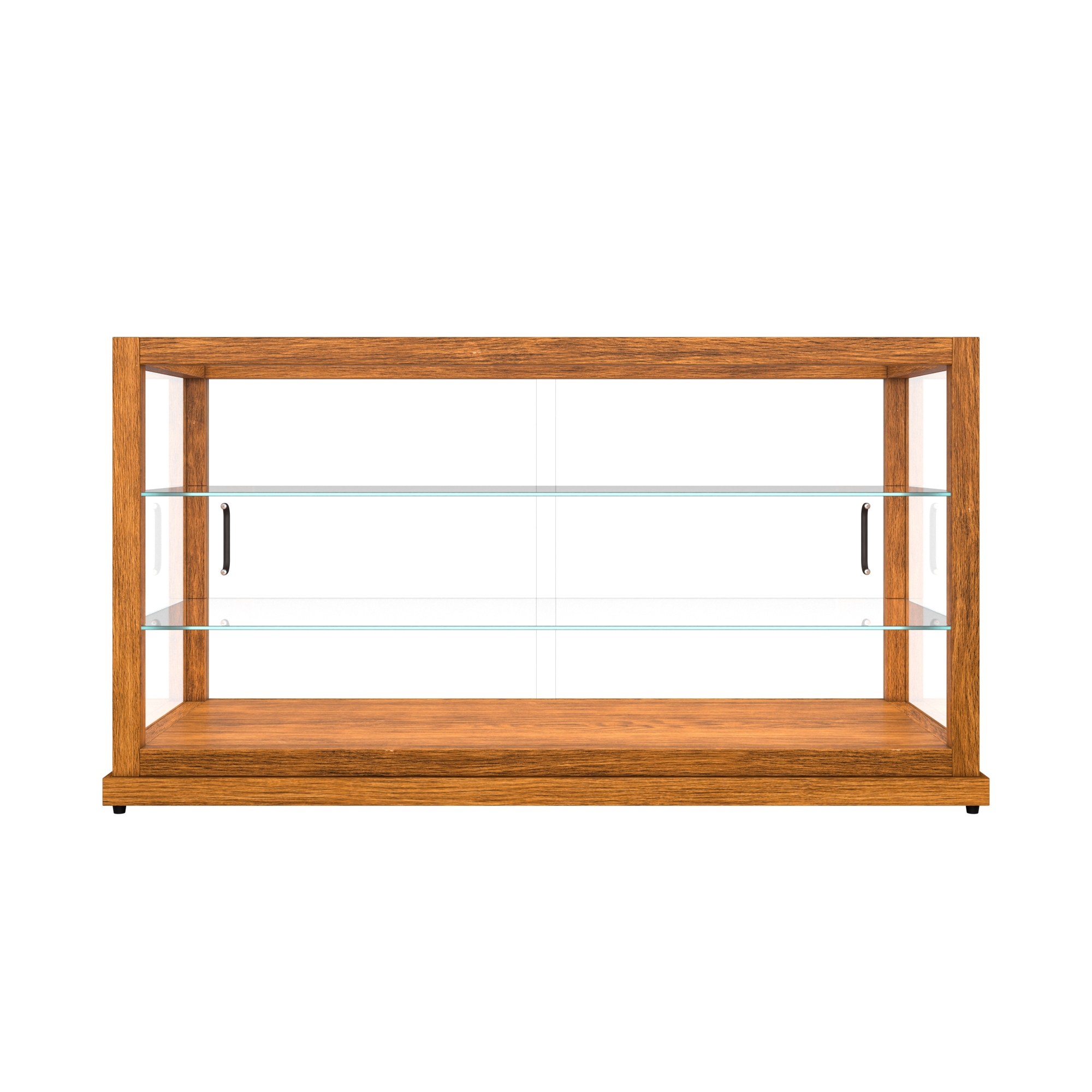 44 in. Artisan Wooden Bakery Display Horizontal Case, 9 cu. ft., Light Wood KMBDW44L, product image 10 of 13