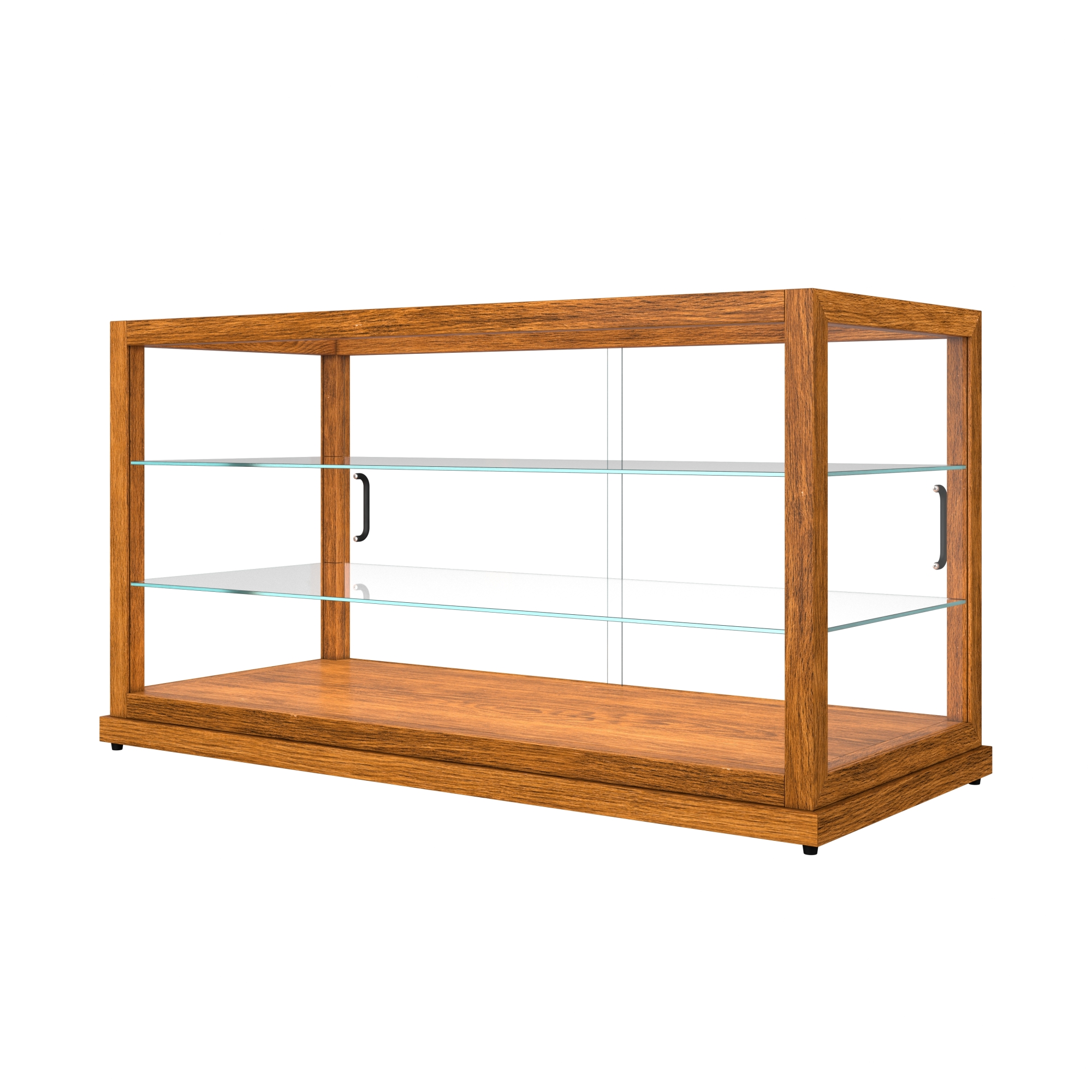 44 in. Artisan Wooden Bakery Display Horizontal Case, 9 cu. ft., Light Wood KMBDW44L, product image 11 of 13
