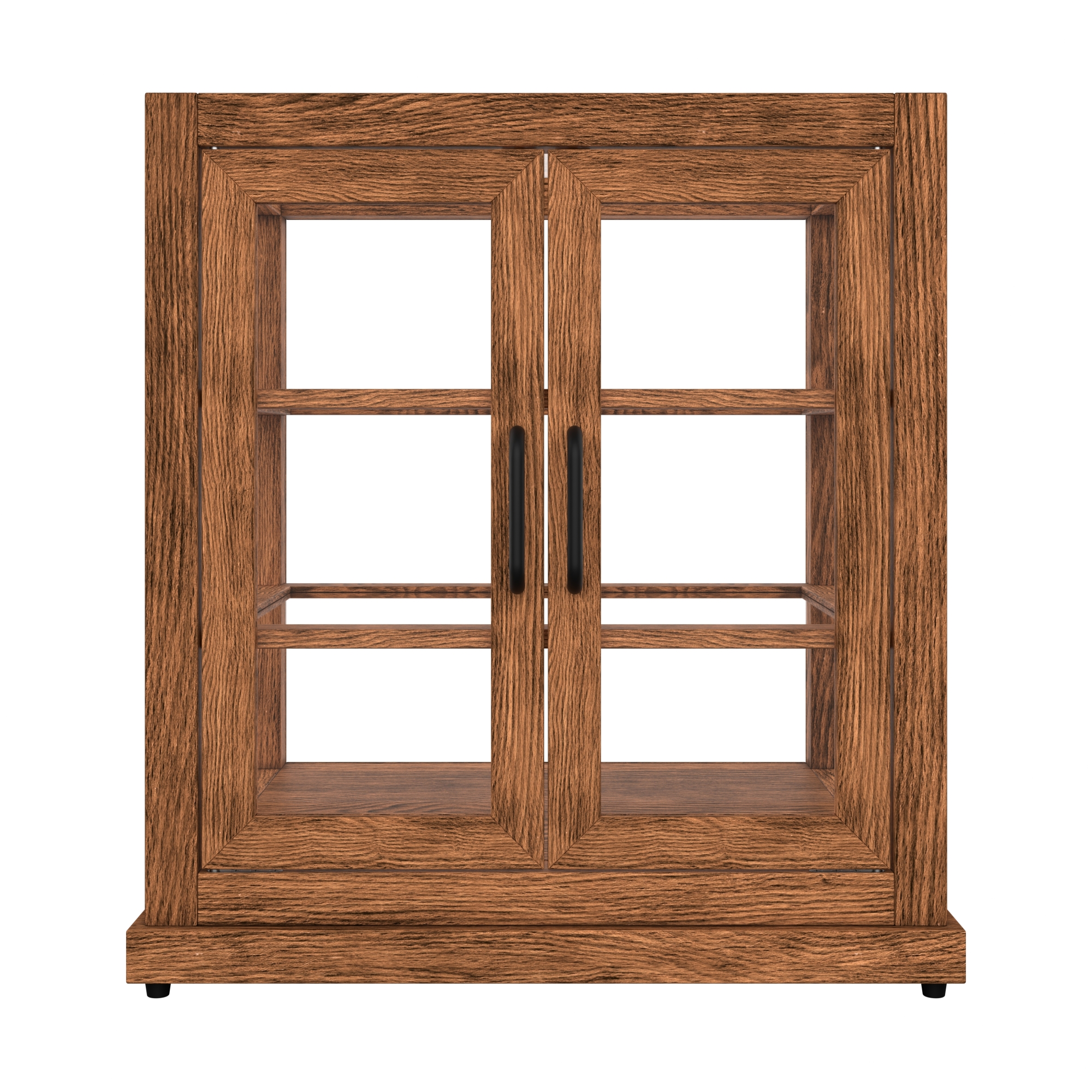 25 in. Artisan Wooden Bakery Display Upright Case, 4 cu. ft., Dark Wood KMBDW4CUD, product image 7 of 13