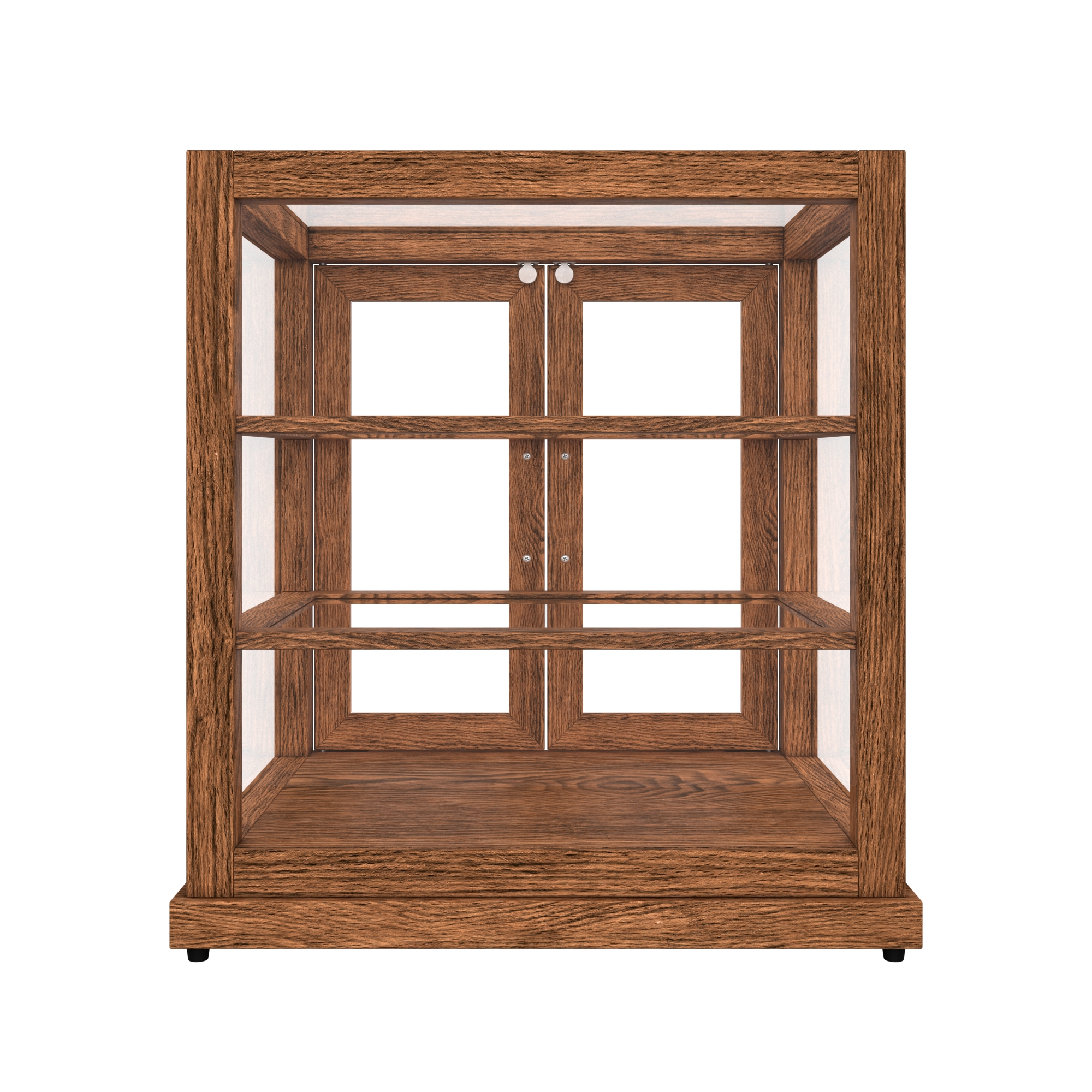 25 in. Artisan Wooden Bakery Display Upright Case, 4 cu. ft., Dark Wood KMBDW4CUD, product image 12 of 13
