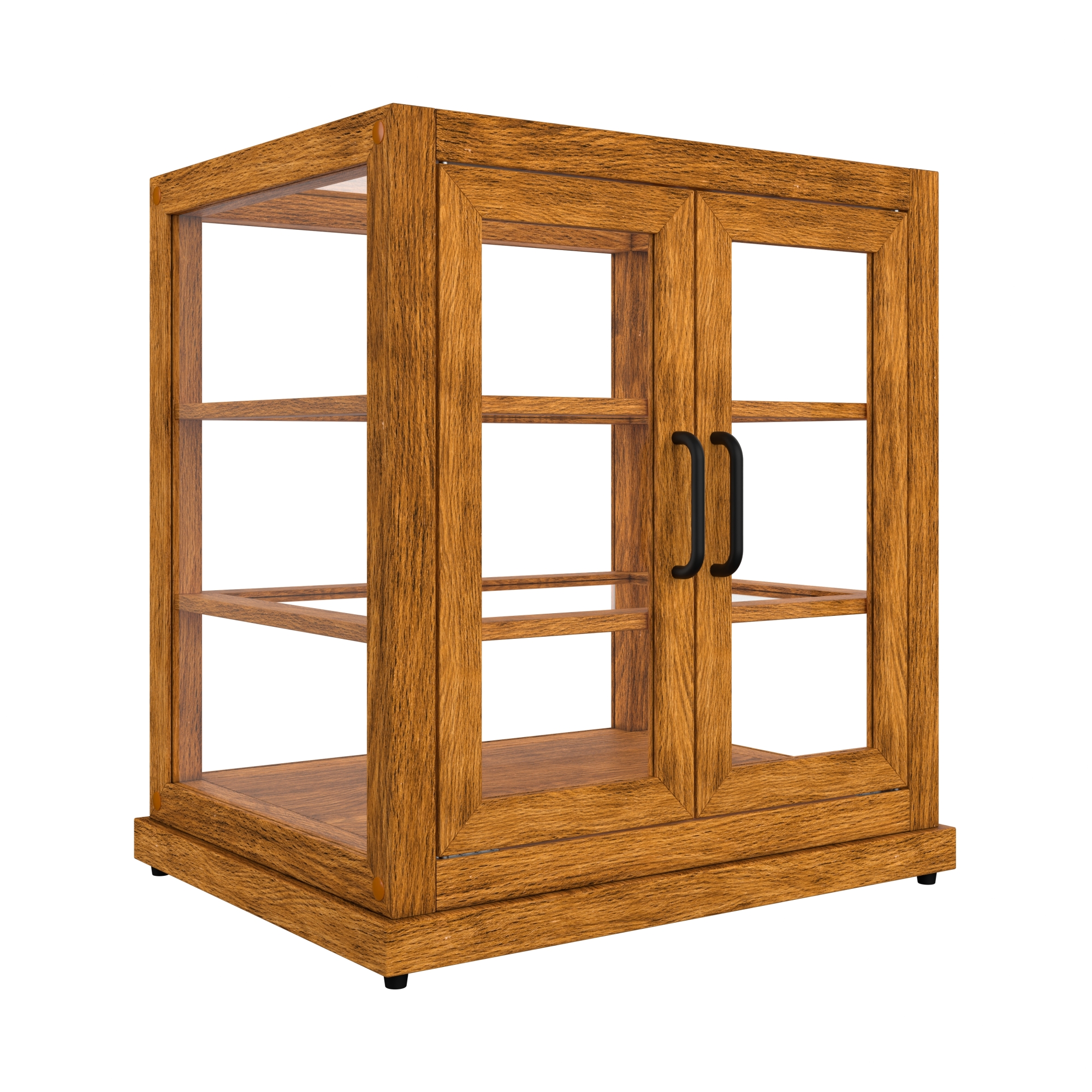 25 in. Artisan Wooden Bakery Display Upright Case, 4 cu. ft., Light Wood KMBDW4CUL, product image 8 of 13