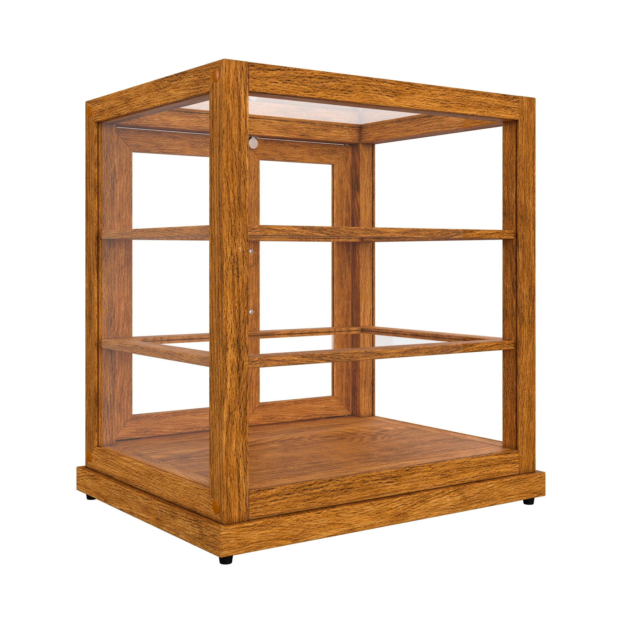 25 in. Artisan Wooden Bakery Display Upright Case, 4 cu. ft., Light Wood KMBDW4CUL, product image 13 of 13