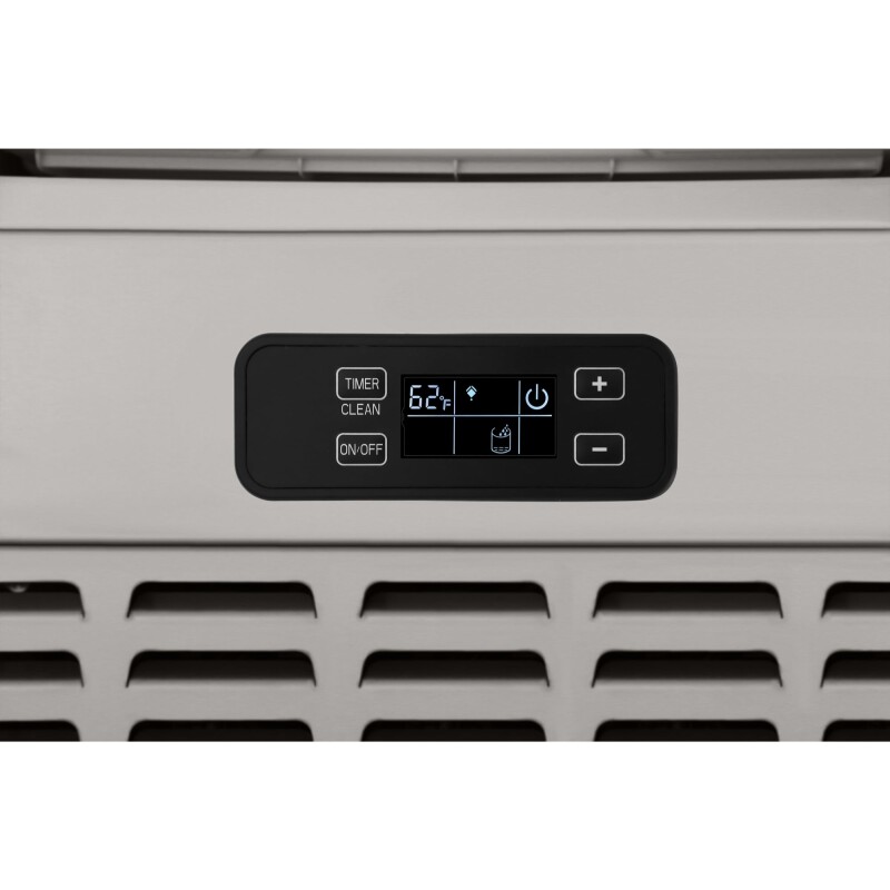 15 in. Built-in Residential Pearl Ice Nugget Maker, 66lb /day with Drain Pump in Stainless-Steel KMBIM66NSS