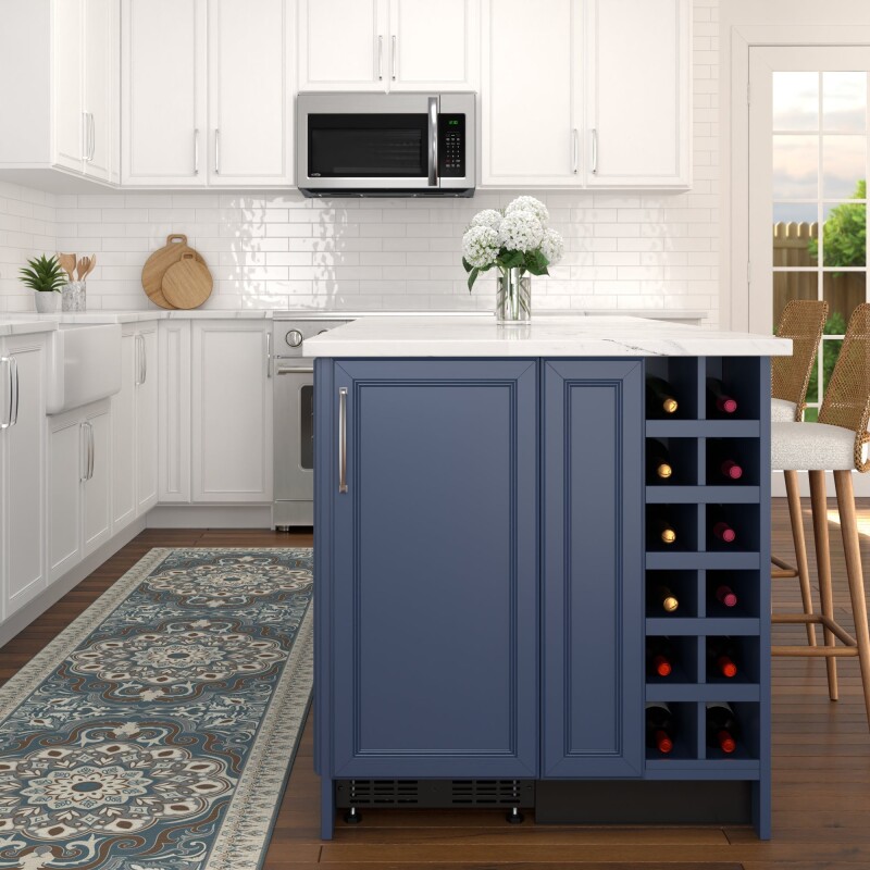 15 in. Built-In Panel Ready Undercounter Beverage Refrigerator, Compact with Digital Temperature Control, Glass Shelves, Security Lock KMBIR15PR, product image 5 of 13