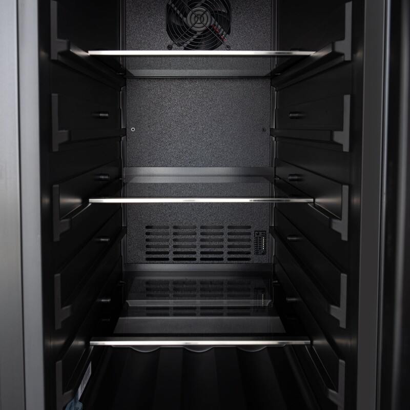 15 in. Built-In Panel Ready Undercounter Beverage Refrigerator, Compact with Digital Temperature Control, Glass Shelves, Security Lock KMBIR15PR, product image 11 of 13