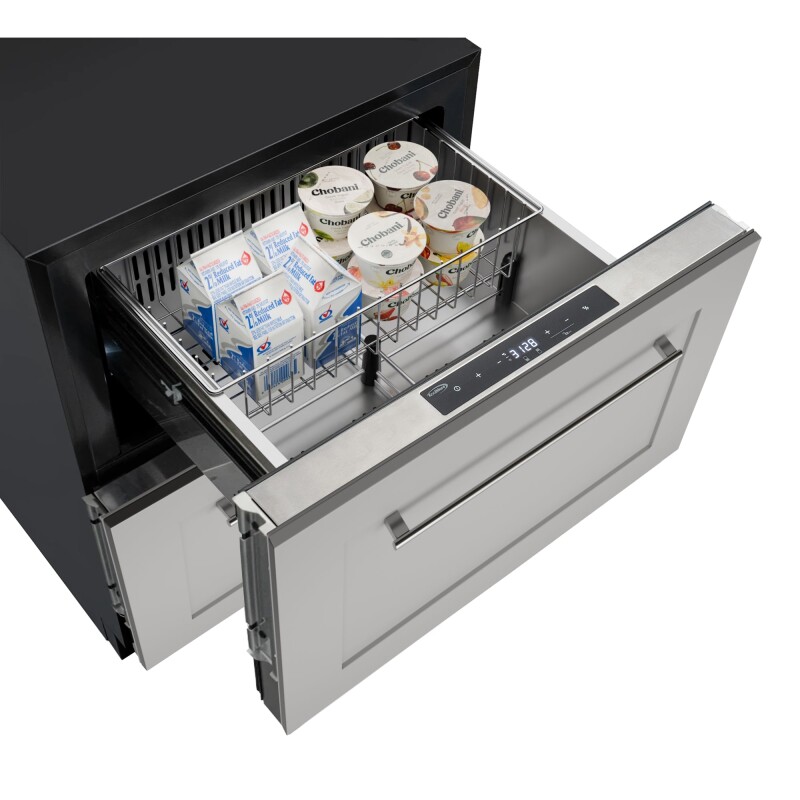 23 in. Panel Ready Two-Drawer Refrigerator and Freezer KMBIR1D1FPR, product image 3 of 11