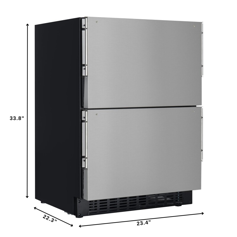 23 in. Panel Ready Two-Drawer Refrigerator and Freezer KMBIR1D1FPR, product image 4 of 11