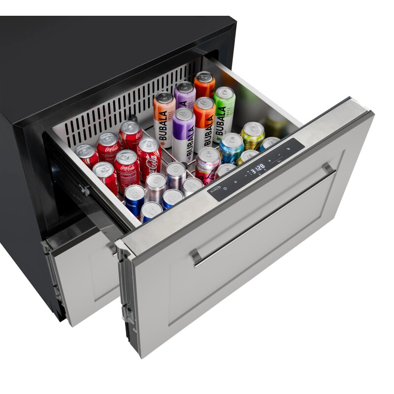 23 in. Panel Ready Two-Drawer Refrigerator and Freezer KMBIR1D1FPR, product image 5 of 11