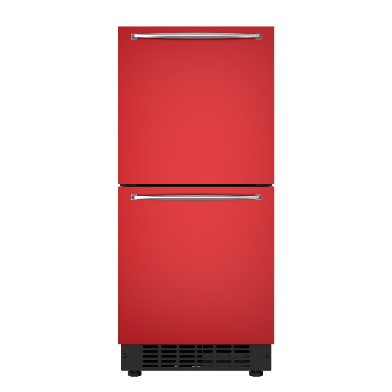 15 in. Panel Ready Built-in Double Refrigerator, Frost-Free Undercounter Fridge with Digital Temperature Control and Stainless-Steel Drawers KMBIR2D15PR, product image 2 of 13