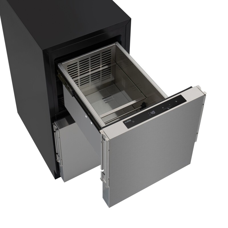 15 in. Panel Ready Built-in Double Refrigerator, Frost-Free Undercounter Fridge with Digital Temperature Control and Stainless-Steel Drawers KMBIR2D15PR, product image 10 of 13