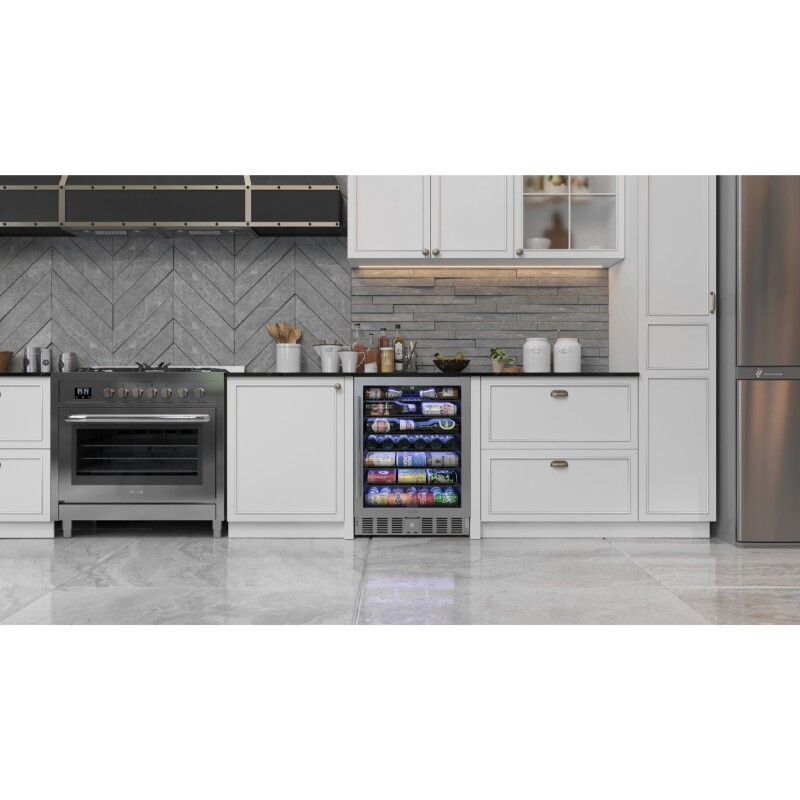 23.4 in. Stainless Steel, Glass-Door Built-In Refrigerator and Beverage Cooler, 5 Cu. ft KMBIR5CGD, product image 13 of 13