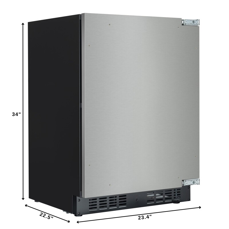 24 in. Panel Ready Compact Refrigerator, 5 cu. ft. in Black KMBIR5CPR, product image 5 of 13