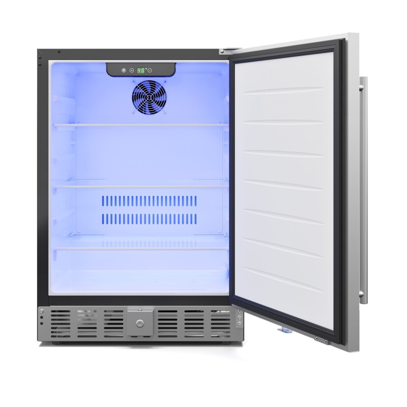 23.4 in. Stainless Steel, Solid-Door Built-In Refrigerator and Beverage Cooler, 5 Cu. ft KMBIR5CSS, product image 3 of 12