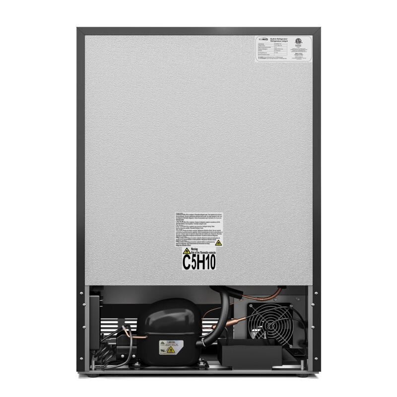 23.4 in. Stainless Steel, Solid-Door Built-In Refrigerator and Beverage Cooler, 5 Cu. ft KMBIR5CSS, product image 5 of 12