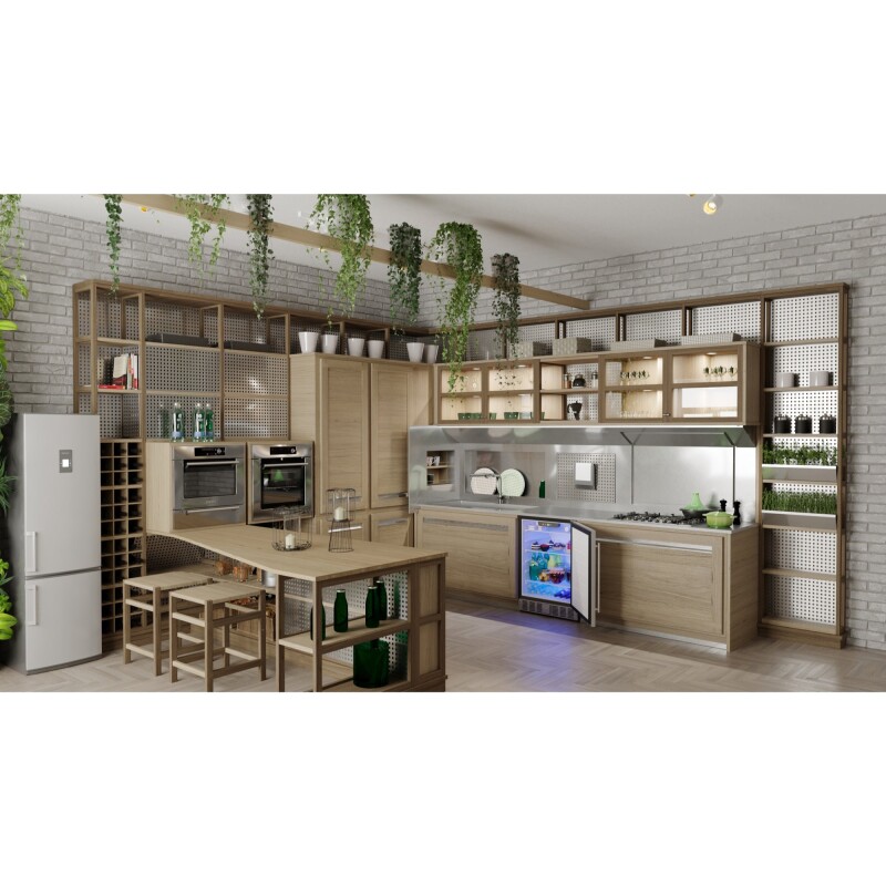 23.4 in. Stainless Steel, Solid-Door Built-In Refrigerator and Beverage Cooler, 5 Cu. ft KMBIR5CSS, product image 10 of 12