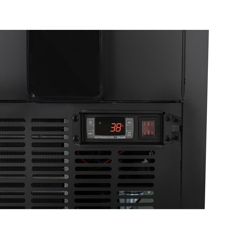 25 in. Commercial Bottle Cooler in Black with Built-In Opener, ETL Listed, 5 cu. ft KMBOC25BK, product image 12 of 13