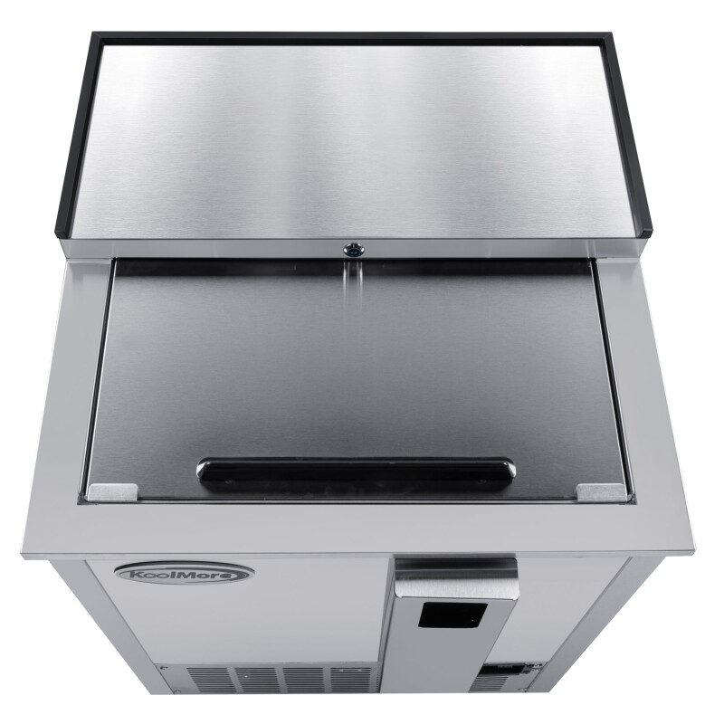 25 in. Commercial Bottle Cooler in Stainless-Steel with Built-In Opener, ETL Listed, 5 cu. ft KMBOC25SS, product image 9 of 13