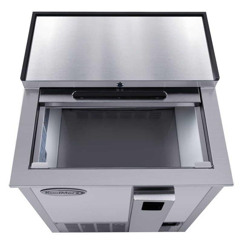 25 in. Commercial Bottle Cooler in Stainless-Steel with Built-In Opener, ETL Listed, 5 cu. ft KMBOC25SS, product image 10 of 13