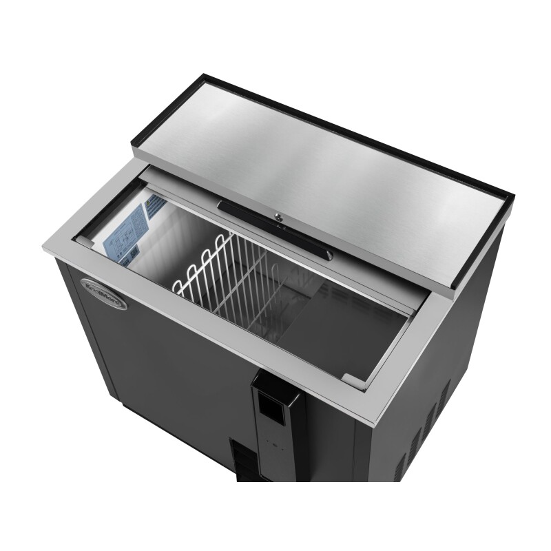36 in. Commercial Bottle Cooler in Black with Built-In Opener, ETL Listed, 9 cu. ft KMBOC36BK, product image 10 of 13